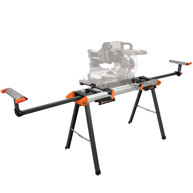 80-Inch / 500-Pound Capacity – Lightweight Aluminum Miter Saw Stand and Portable Workstation
