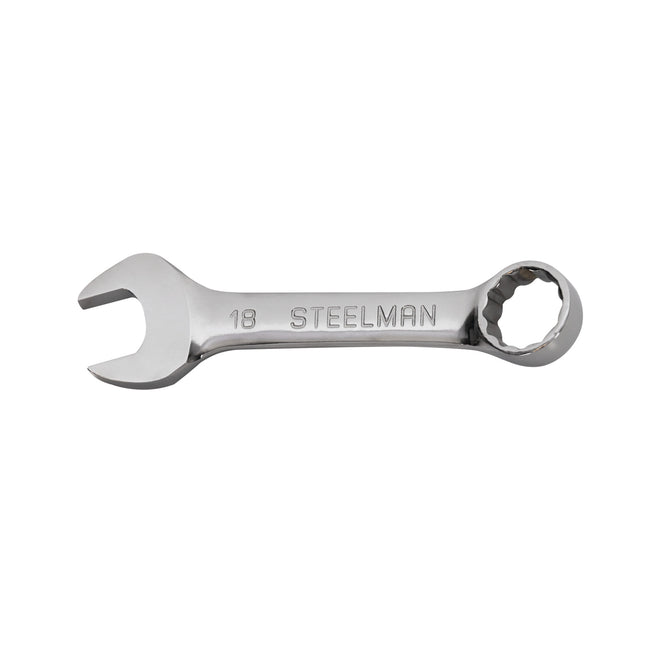 18mm Stubby Combination Wrench, 12-Point Box End