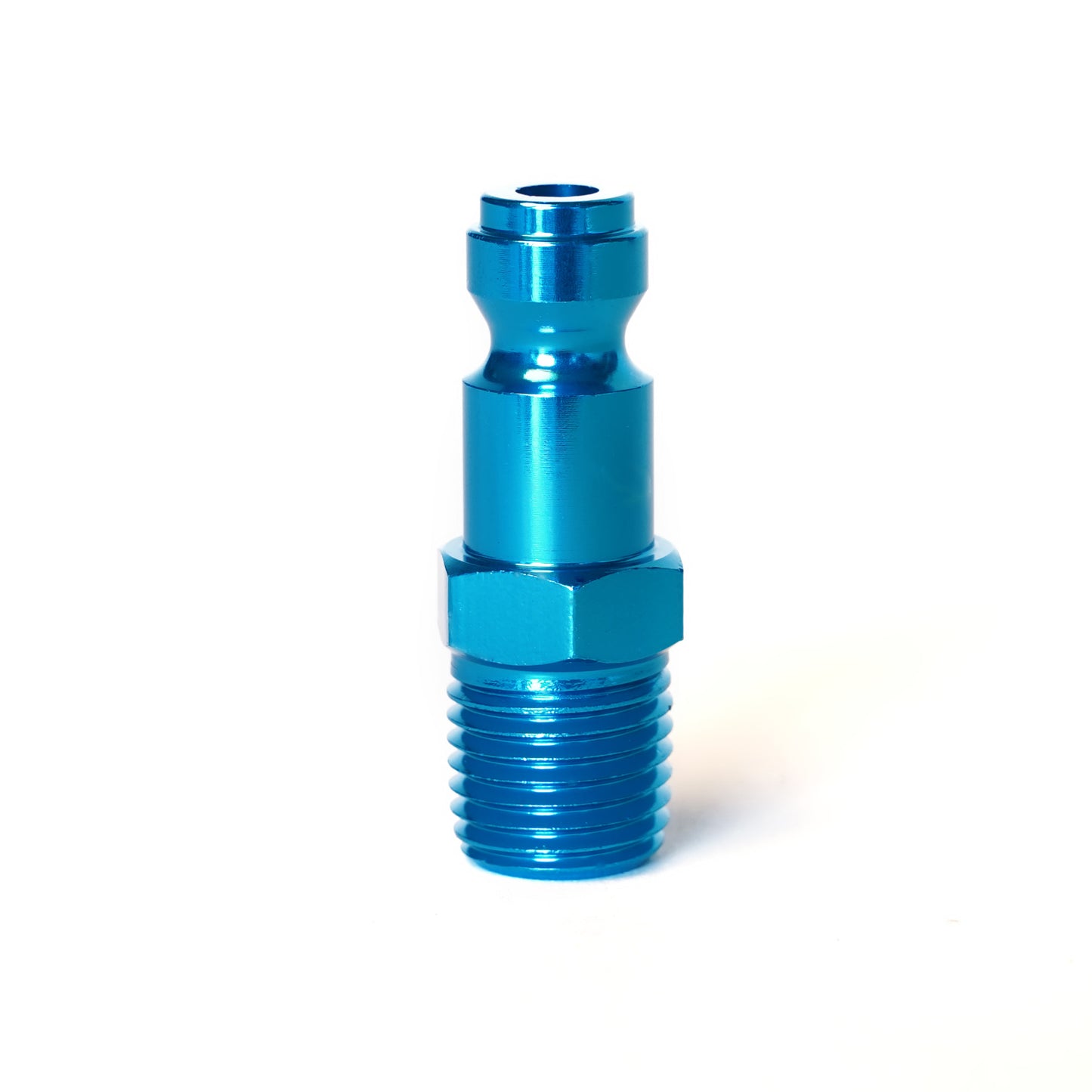 1/4-inch Plated Steel Automotive Quick Disconnect Plug with 1/4-inch Male NPT Threads
