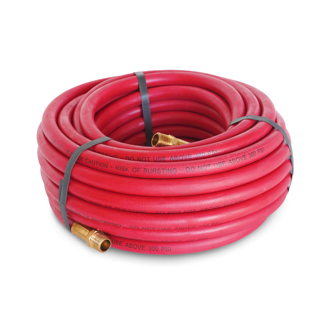 50-Foot x 3/8-Inch ID Rubber Air Hose for Pneumatic Tools