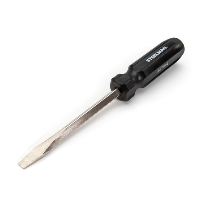 3/8-inch x 6-inch Slotted Tip Screwdriver with Fluted Handle