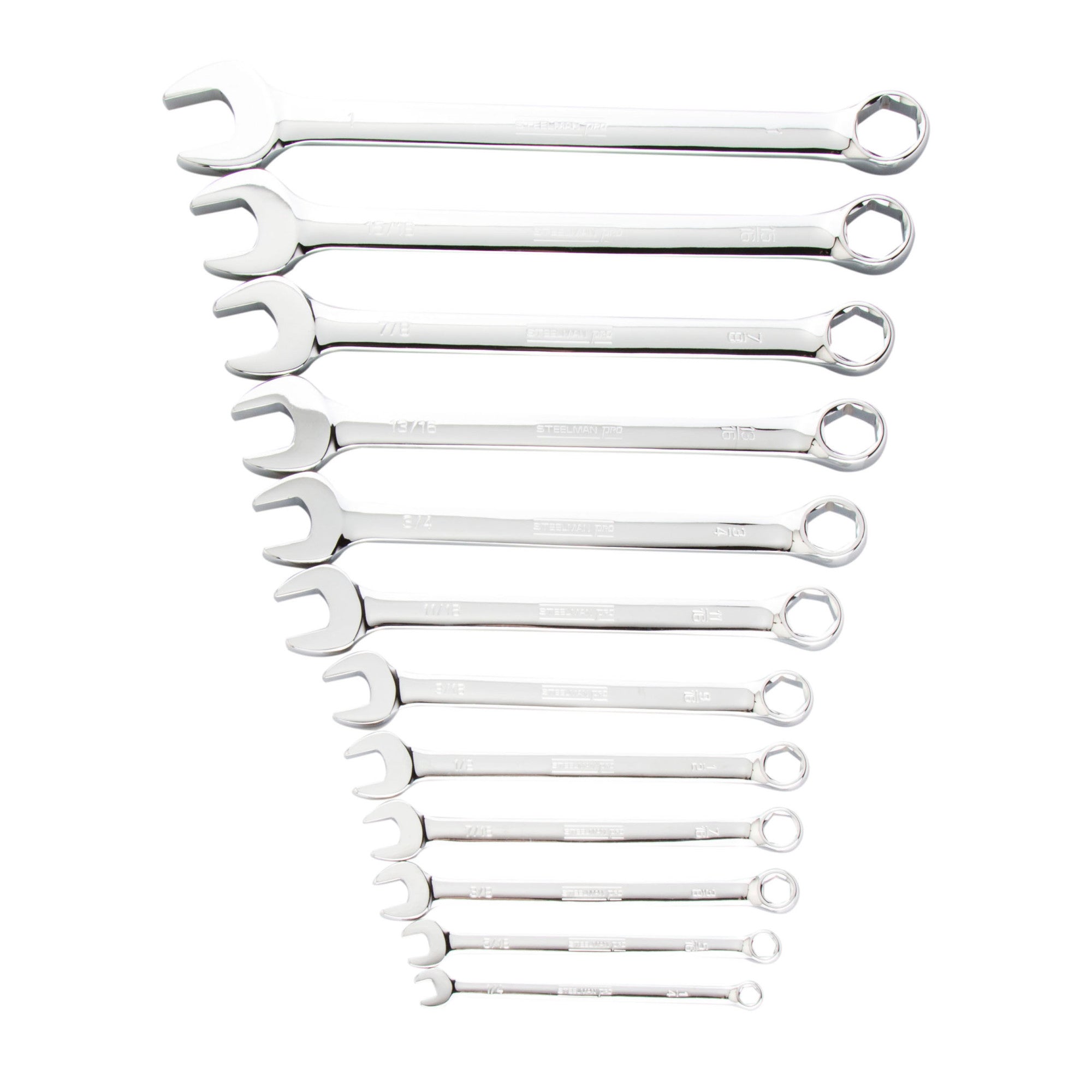 Double Open End Wrench set 8-Pc/Rack - Sockets & Wrenches