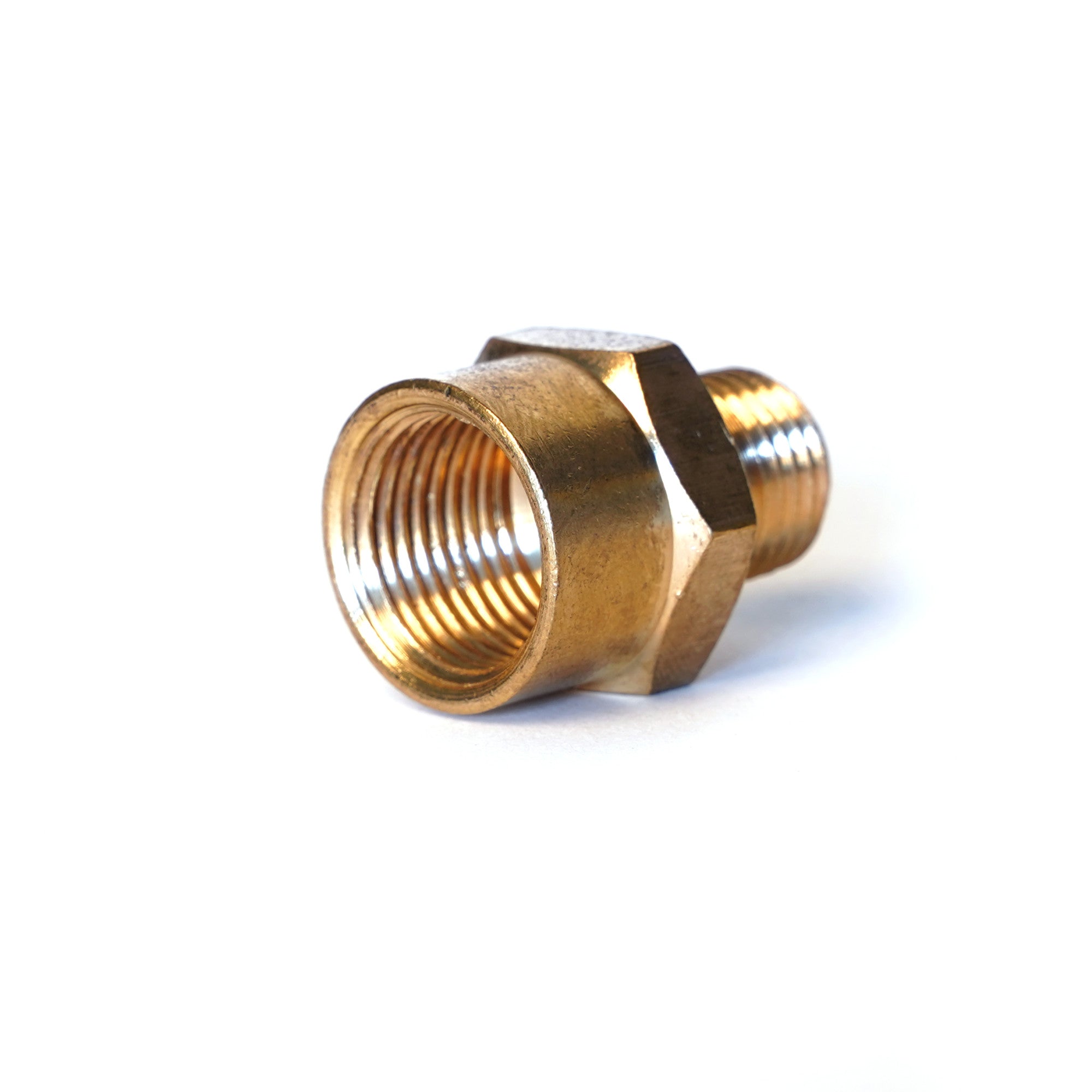 Steelman 75075-IND 3/8-Inch Male to 1/4-Inch Male NPT Brass Reducer Fitting for Pneumatic Hoses