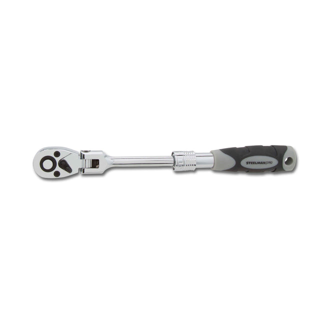 1/4-Inch Drive 72-Tooth Extendable Flex-Head Ratchet (6.75 - 8.75-Inch Length)
