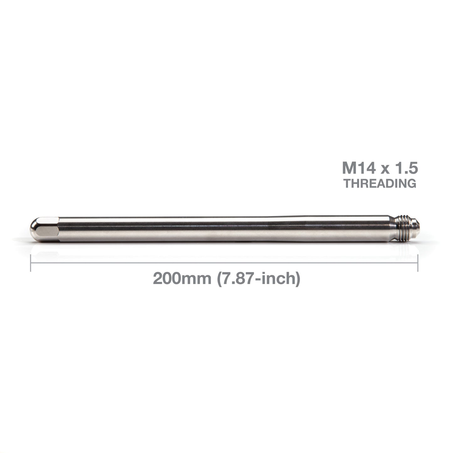 Stainless Steel M14 x 1.5 Hex End Extra-Long Wheel Hanger and Lug Guide Tool