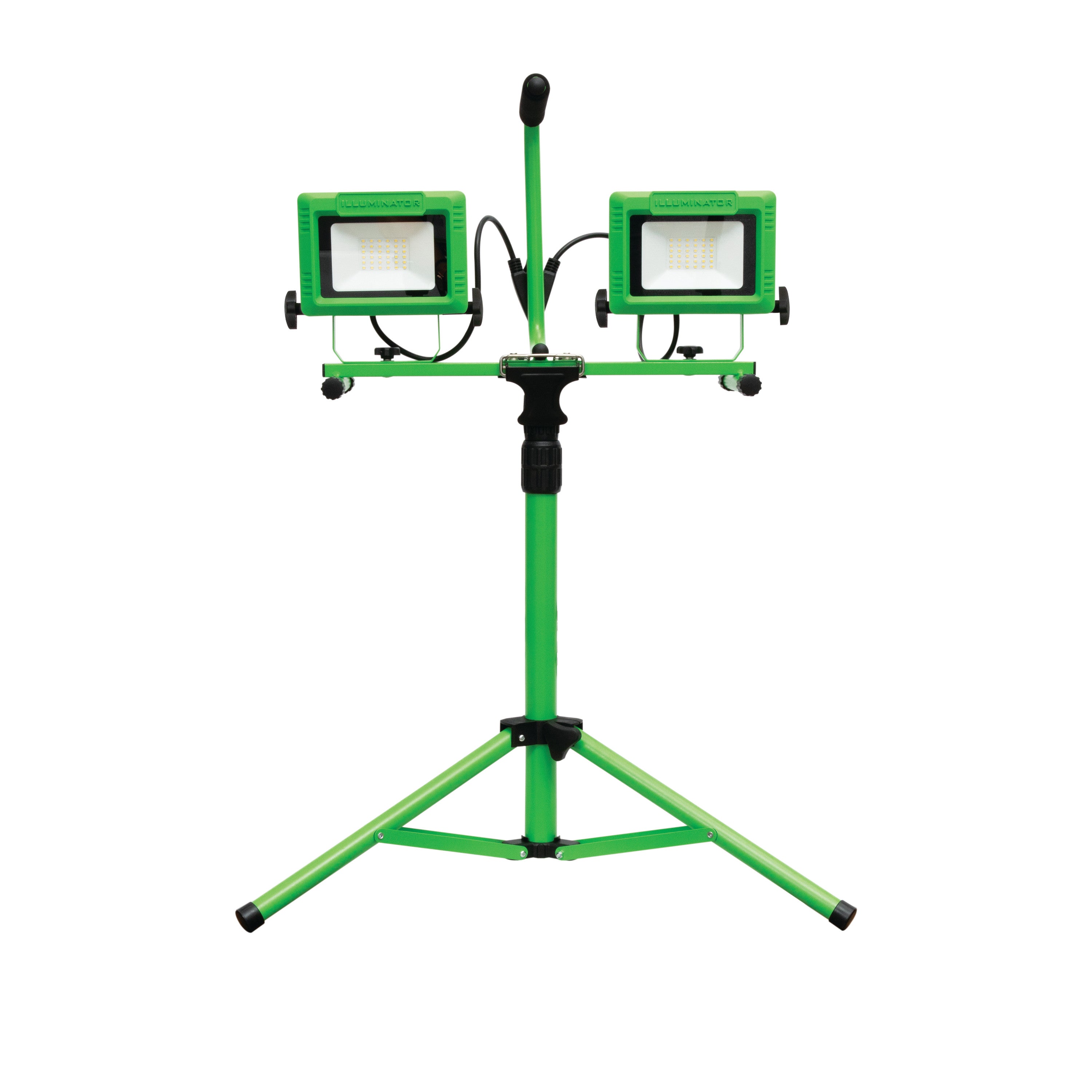 6,000-Lumen Dual Head LED Portable Flood Light with Detachable