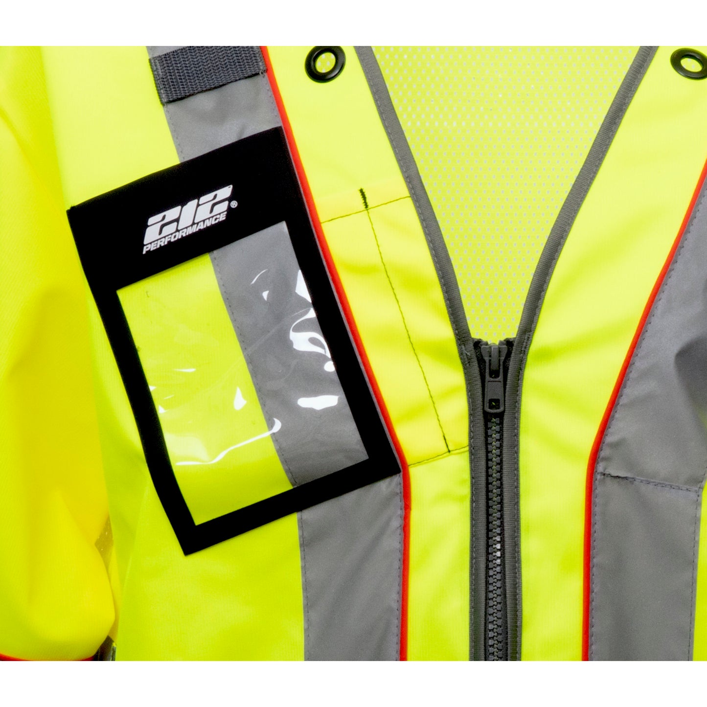 Premium Multi-Purpose Hi-Viz Safety Vest with Windowed Badge Pocket