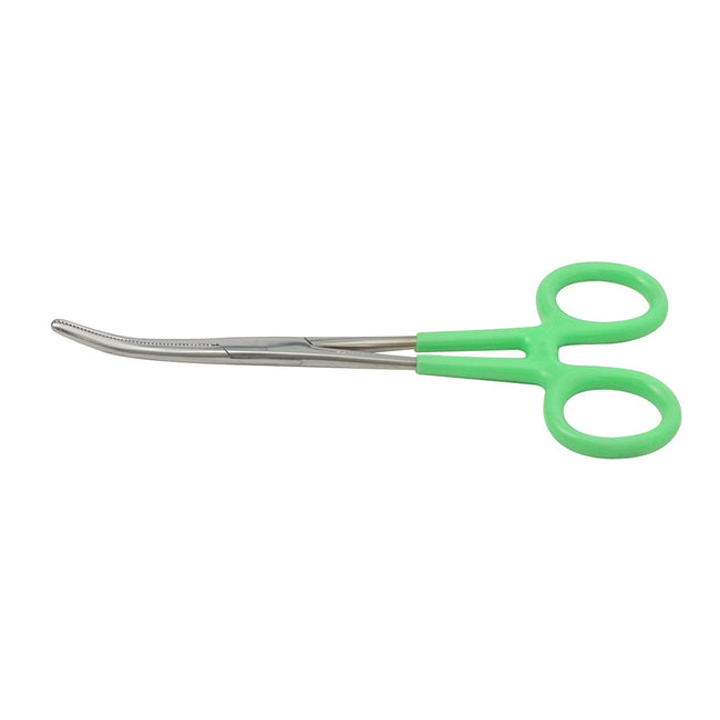 Curved Jaw 6-1/4-Inch Long Stainless Steel Locking Hemostat Forceps