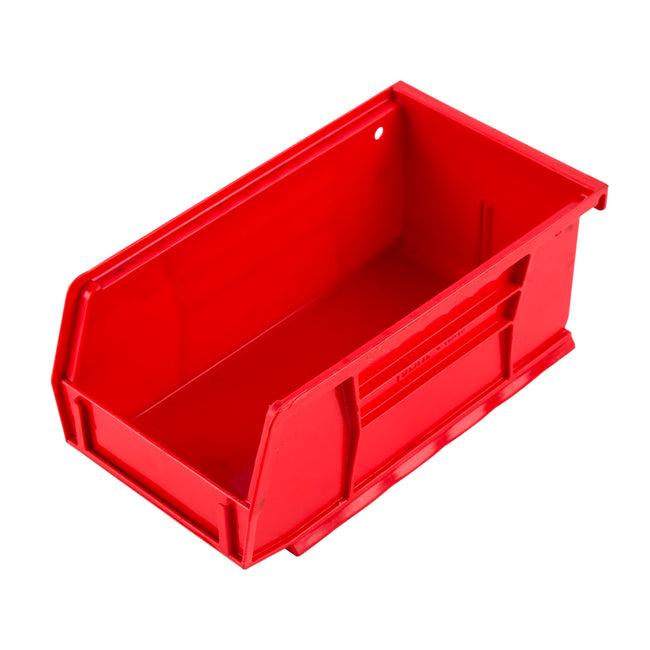 10-Pound Capacity Stackable Red Plastic Storage Bin