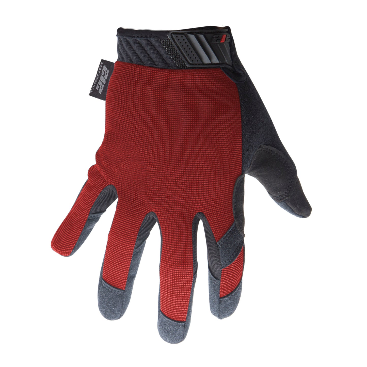 Touchscreen Compatible Mechanic Gloves in Red