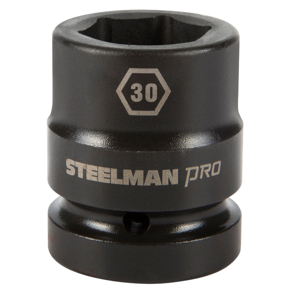 1-Inch Drive x 30mm 6-Point Impact Socket – Steelman Tools