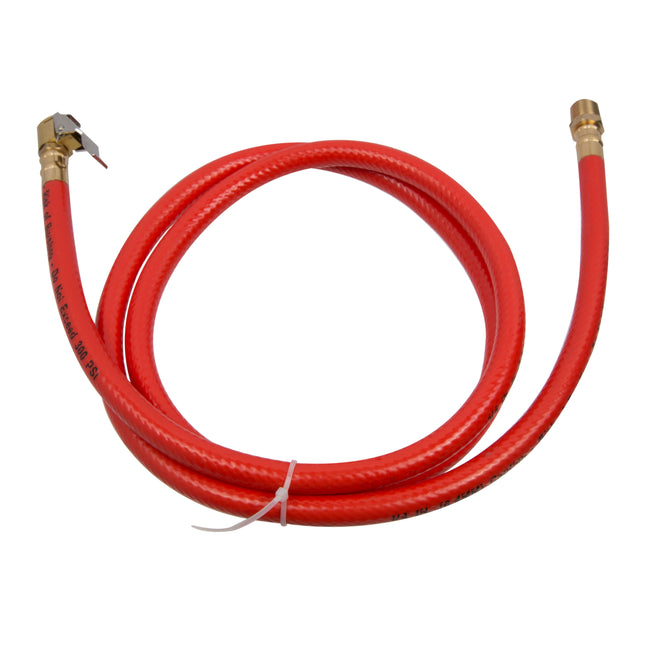 56-Inch Replacement 1/4-Inch ID Hose Whip with 1/2-Inch Male NPT Fitting and Clip-On Chuck