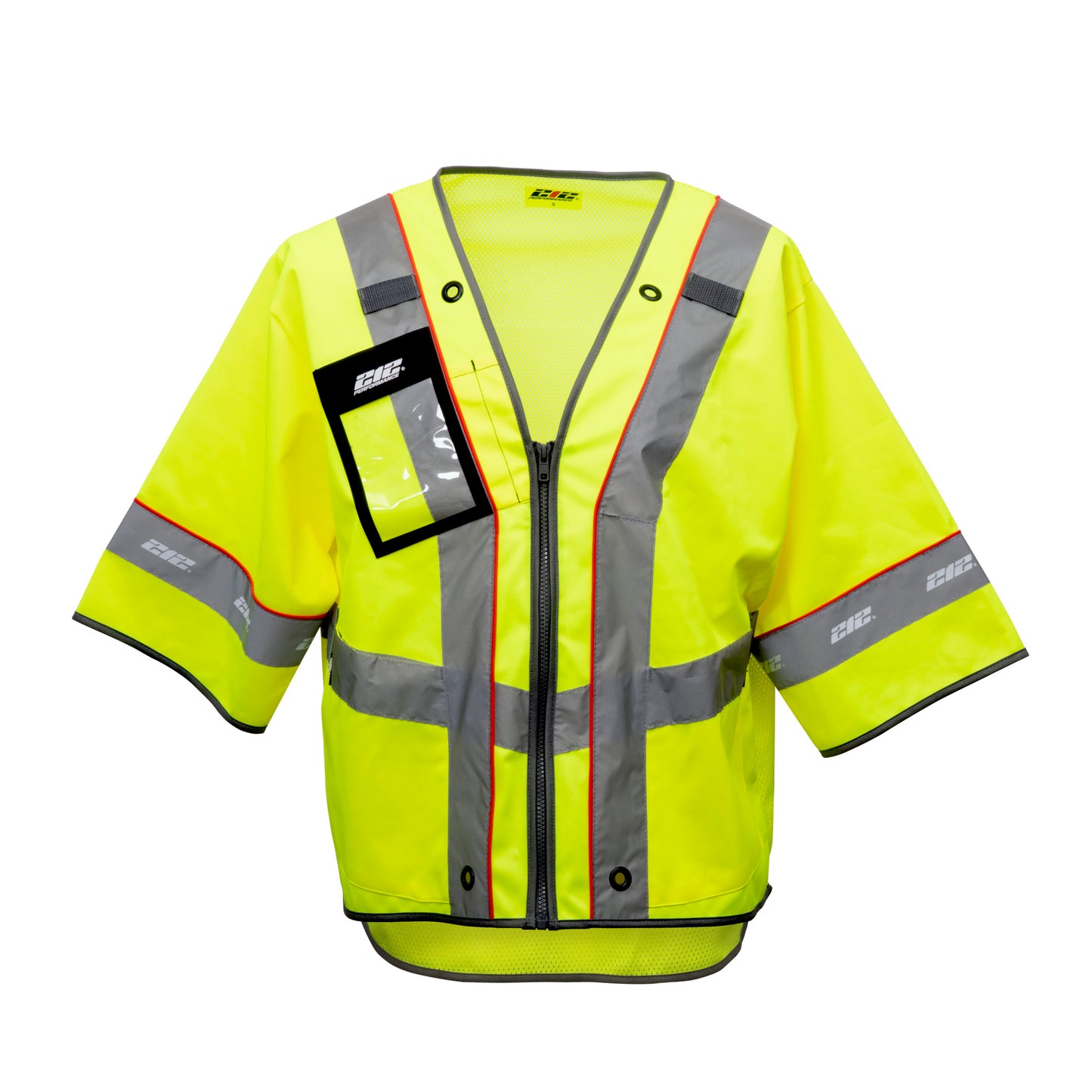 Premium Multi-Purpose Hi-Viz Safety Vest with Windowed Badge Pocket