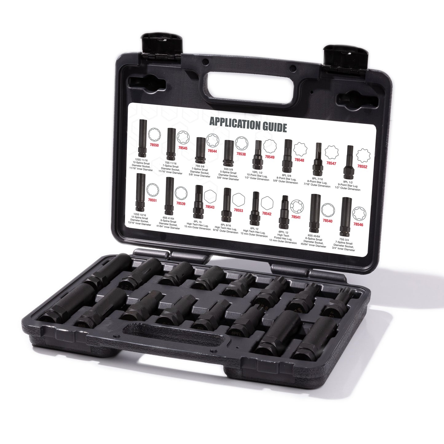 16-Piece Locking Lug Master Key Set