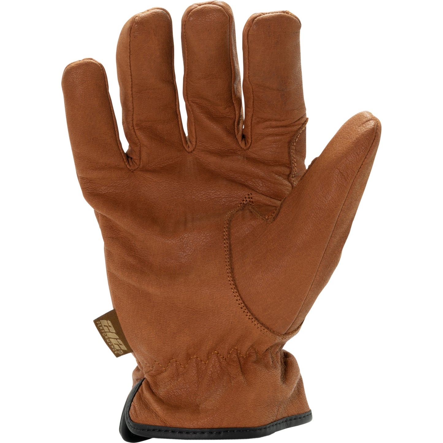 Fleece Lined ANSI A3 Cut Resistant Buffalo Leather Driver Winter Work Glove in Russet Brown