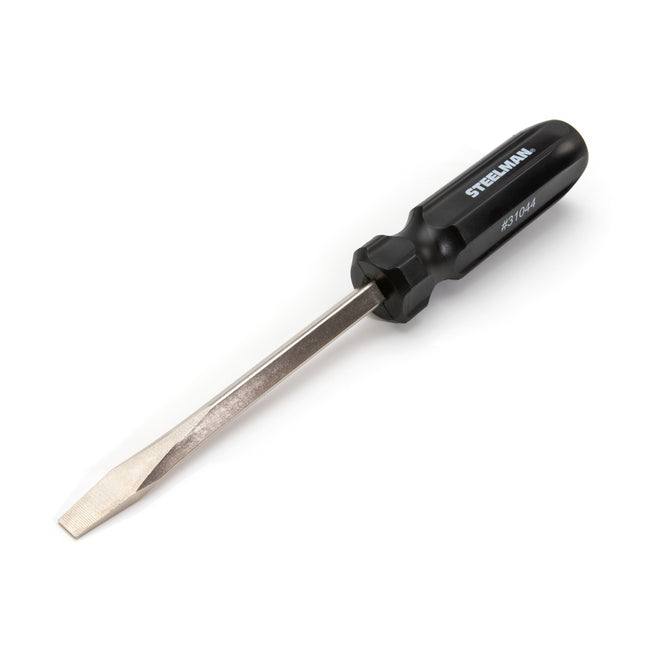 3/8-Inch x 6-Inch Slotted Tip Screwdriver with Fluted Handle