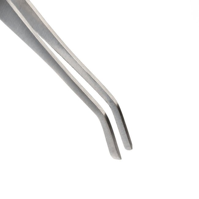 6-Inch Angled Sharp Tip Self-Closing Tweezers