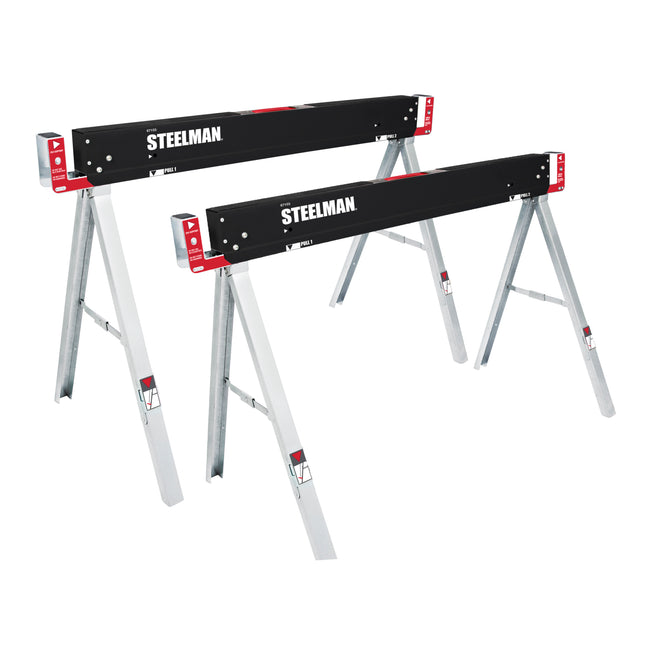 2-Piece Work Table and Folding Sawhorse Set