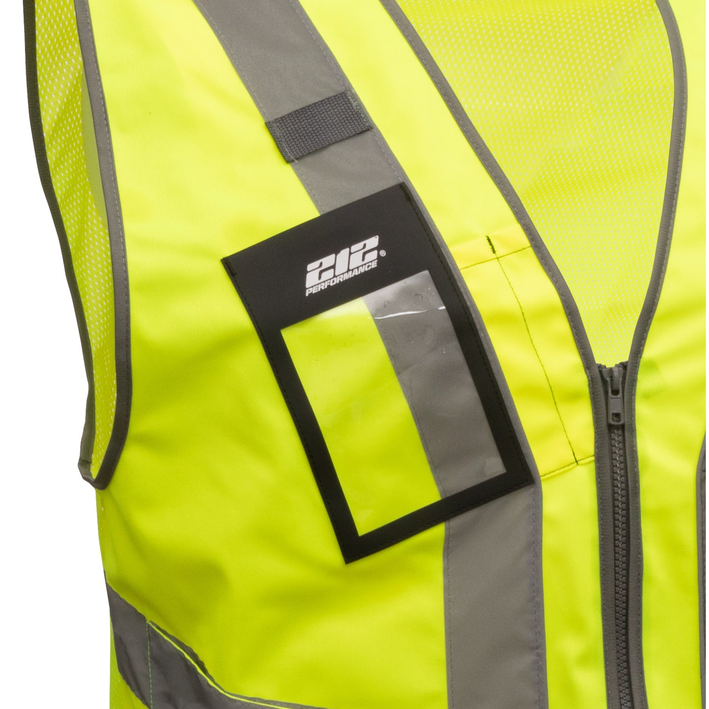 Multi-Purpose Hi-Viz Safety Vest with Windowed Badge Pocket