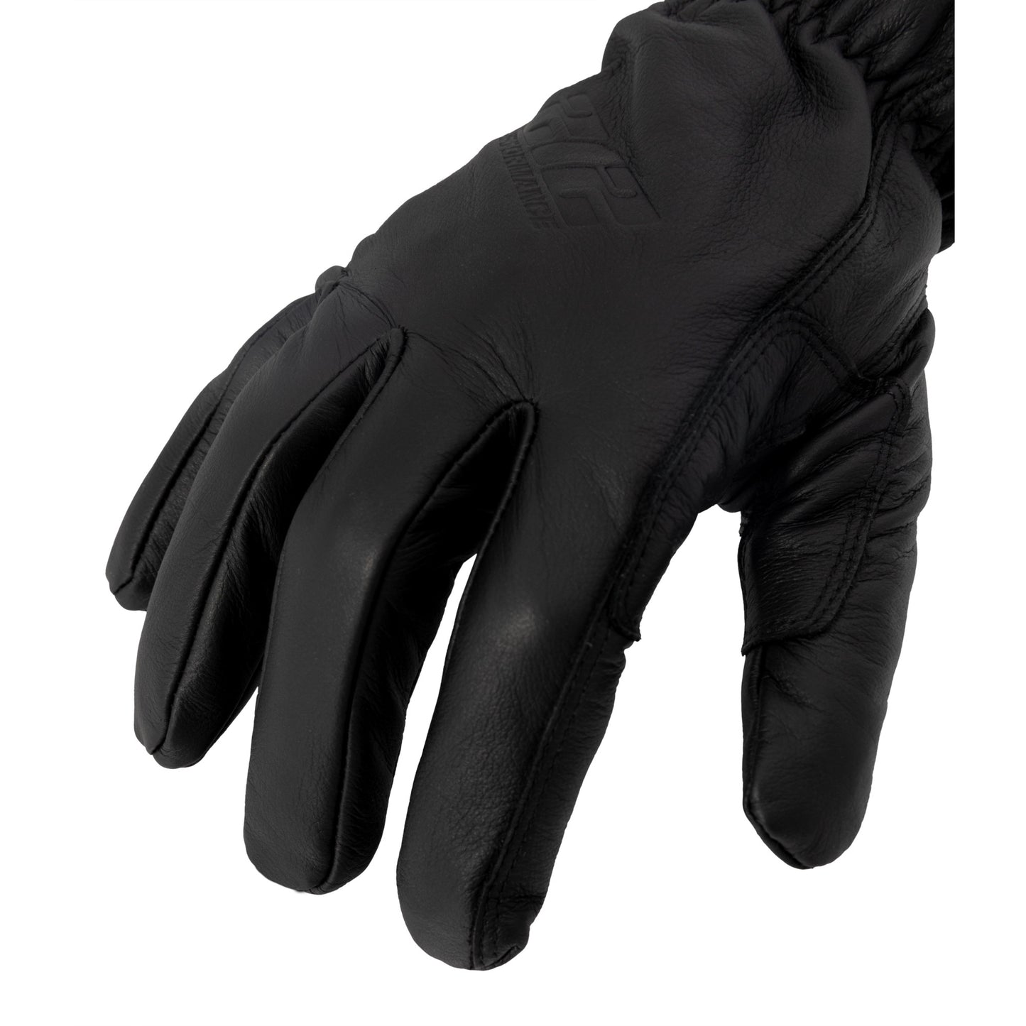 Tundra Cold Weather Black Leather Driver Gloves with Knit Cuff, GSA Compliant, 1-Pair, Black