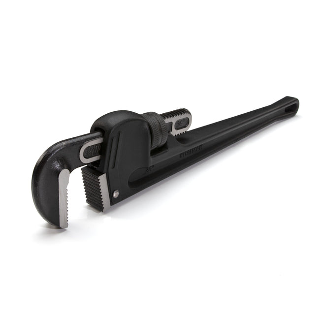 24-Inch Heavy-Duty Cast Aluminum Straight Handle Pipe Wrench