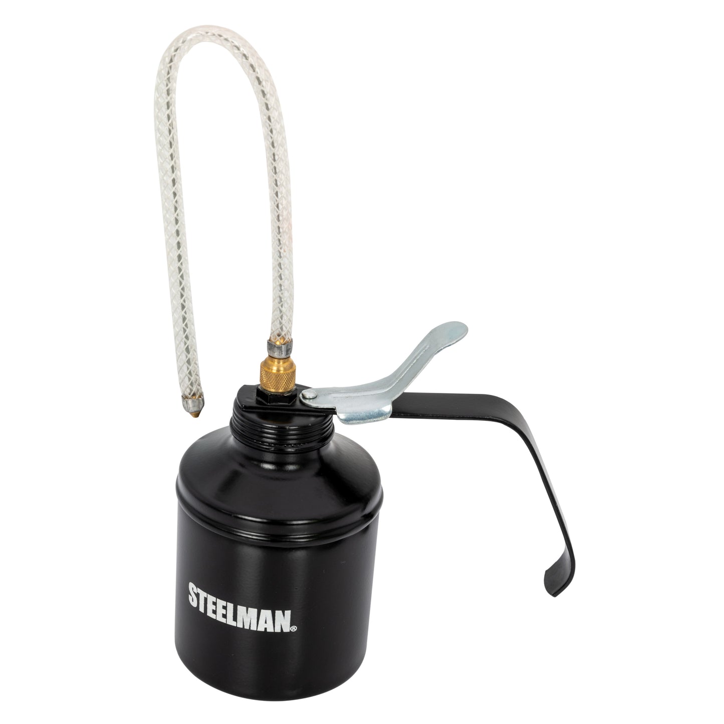 16-Ounce Thumb Lever Oiler Can with 12-Inch Flex Hose