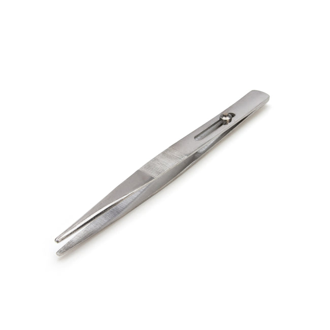 6-Inch Slide-Locking Straight Rounded Tip Tweezers