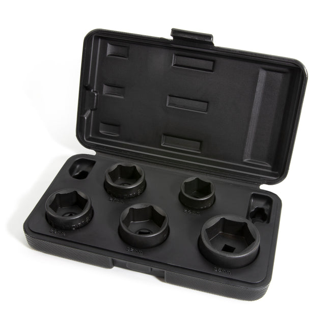 5-Piece 3/8-Inch Drive Low Profile Oil Filter Socket Set