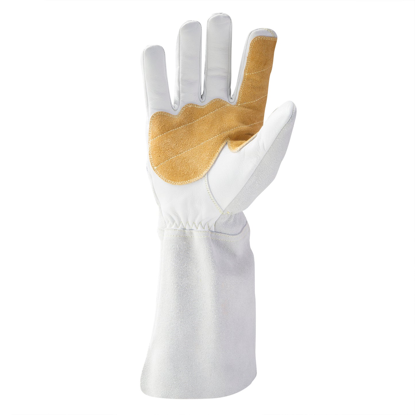 ARC Premium Stick Welding Gloves in White and Tan