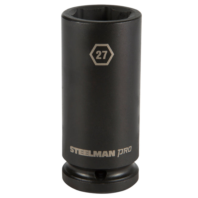 3/4-Inch Drive x 27mm 6-Point Deep Impact Socket