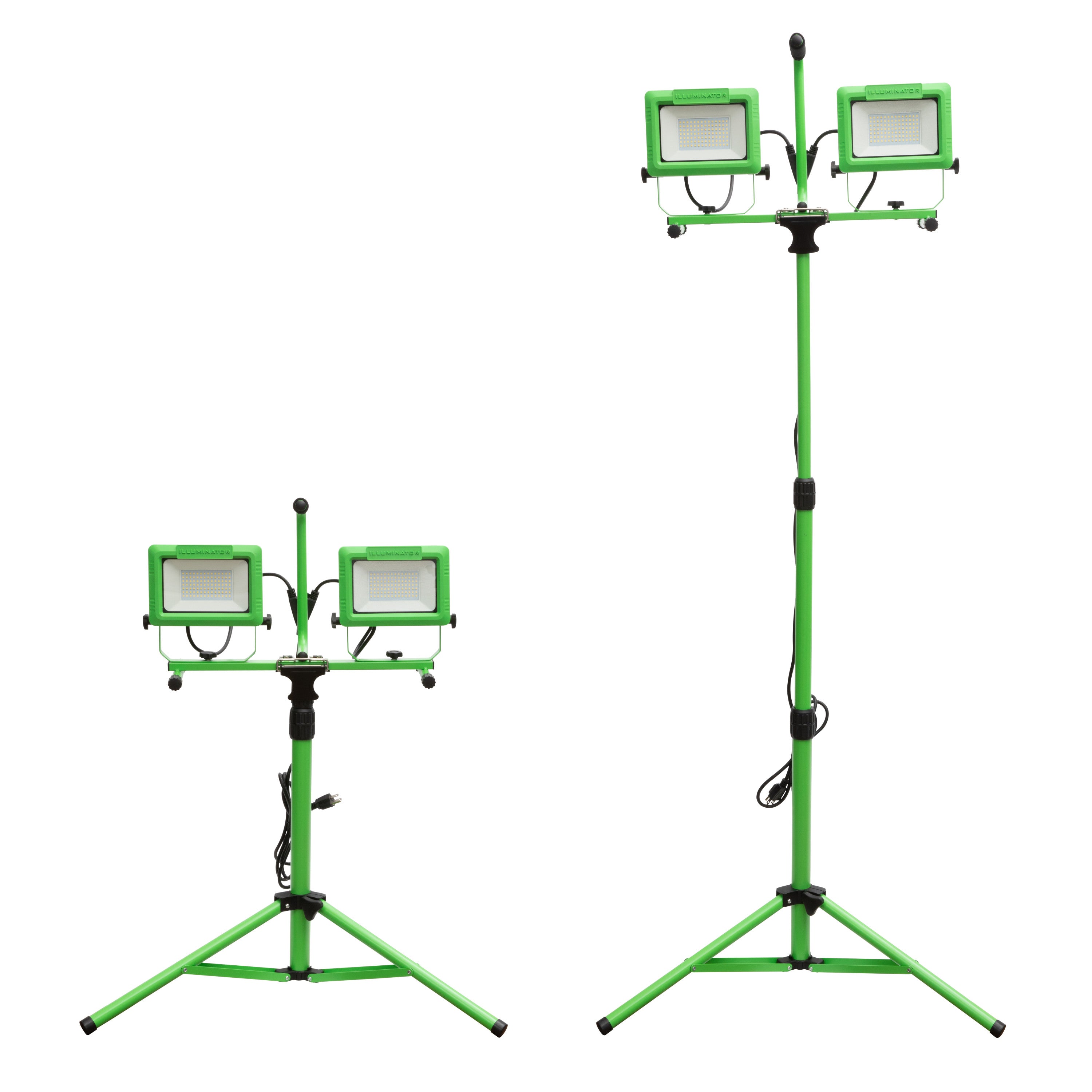13,000-Lumen Dual Head LED Portable Flood Light with Detachable