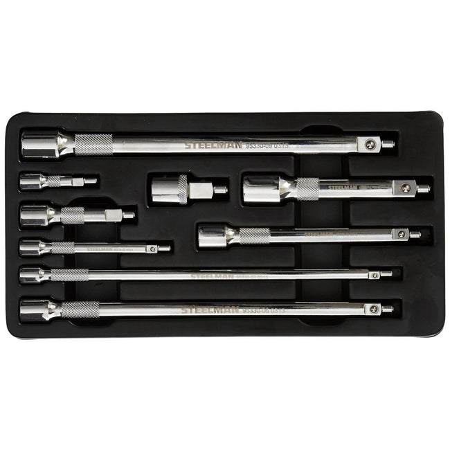 9-Piece Magnetic Extension Set, 1/4, 3/8, and 1/2-Inch Drive