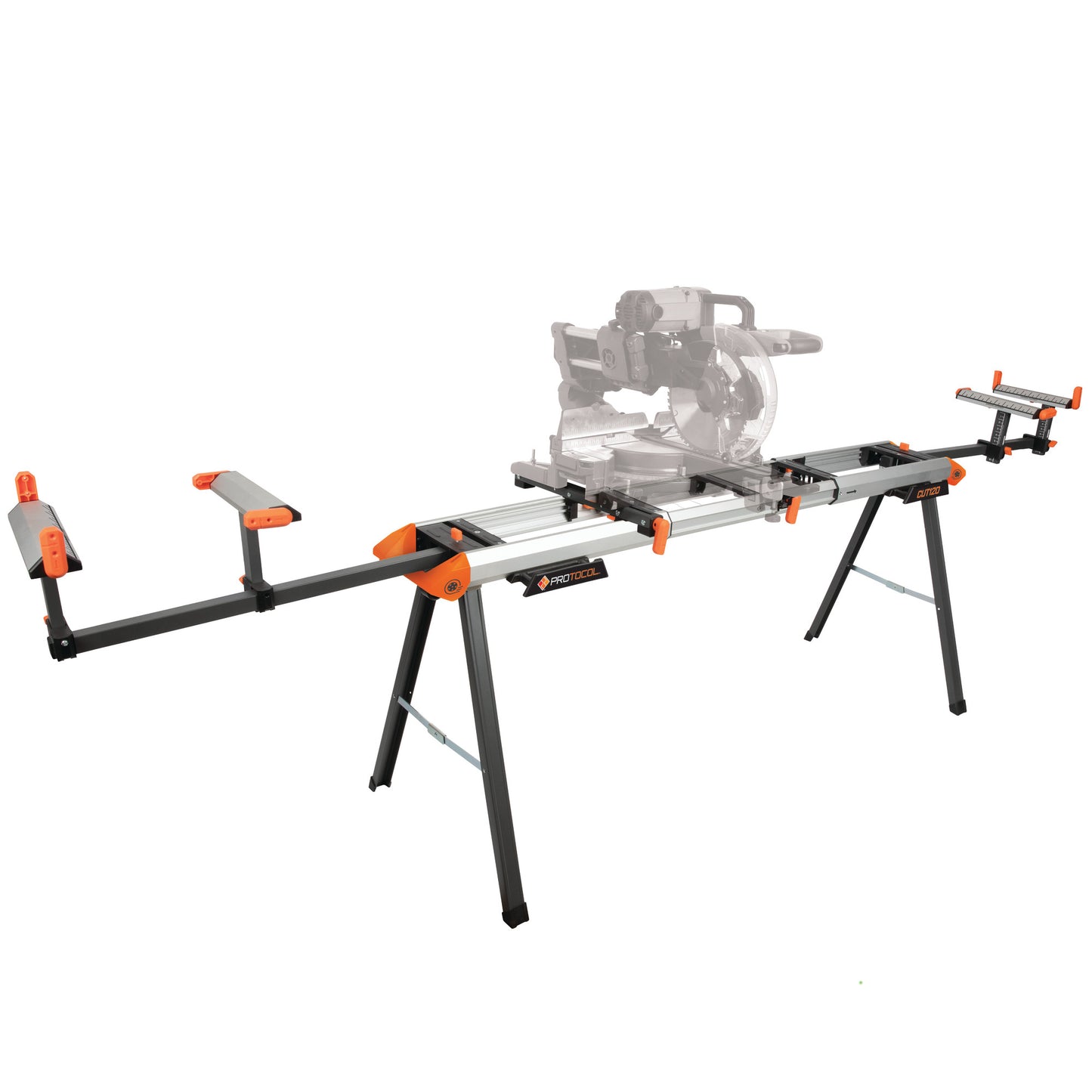 120-Inch Expanding 500-Pound Capacity Lightweight Aluminum Miter Saw Stand and Portable Workstation