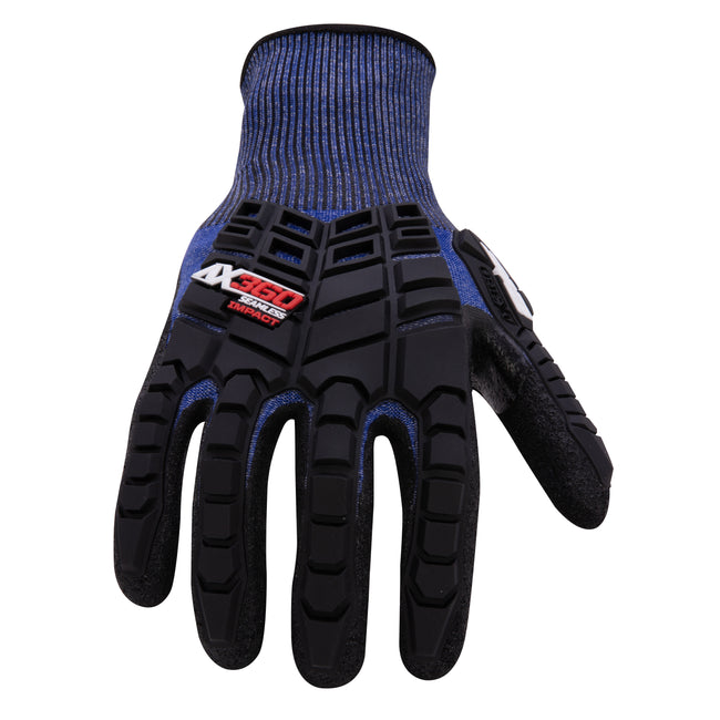 AX360 Impact ANSI Cut 3 Lite Gloves in Blue