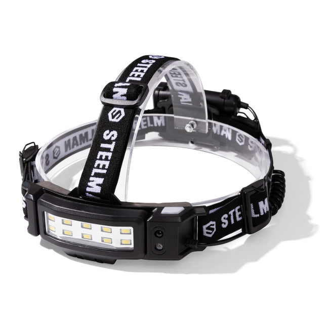 Motion Activated Slim Profile  LED Headlamp with Red Rear Blinker