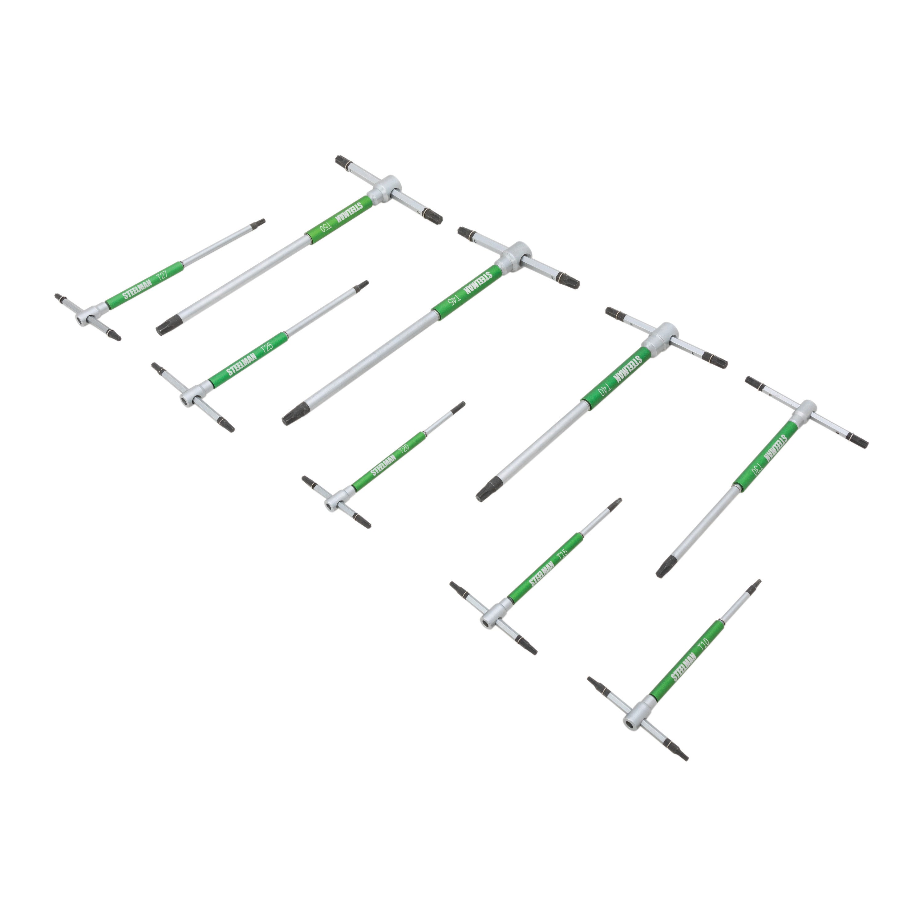 9-Piece Star Tip Sliding T-Handle Wrench Set with Free-Spinning