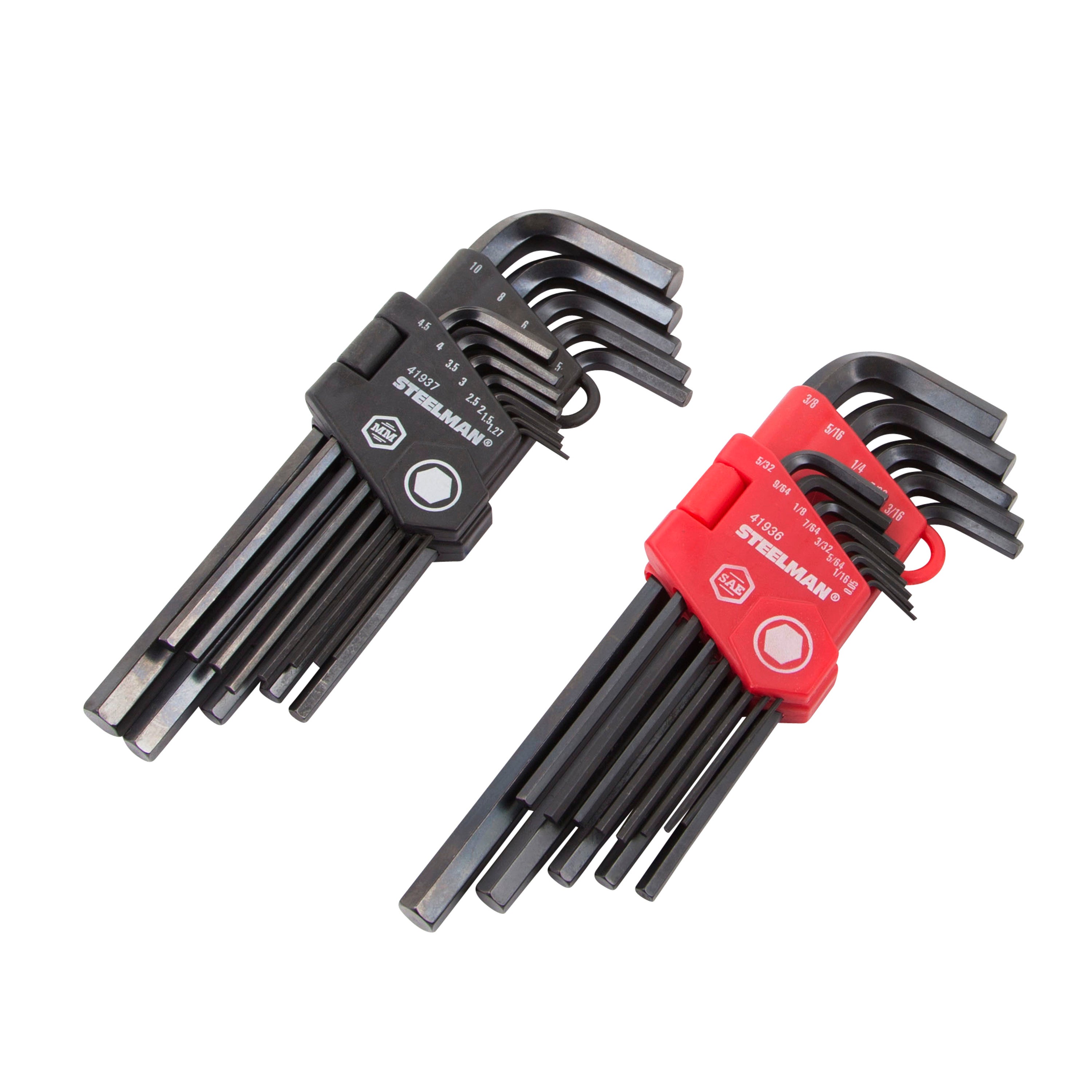 26-Piece Long Arm Hex Key Inch/Metric Wrench Set – Steelman Tools