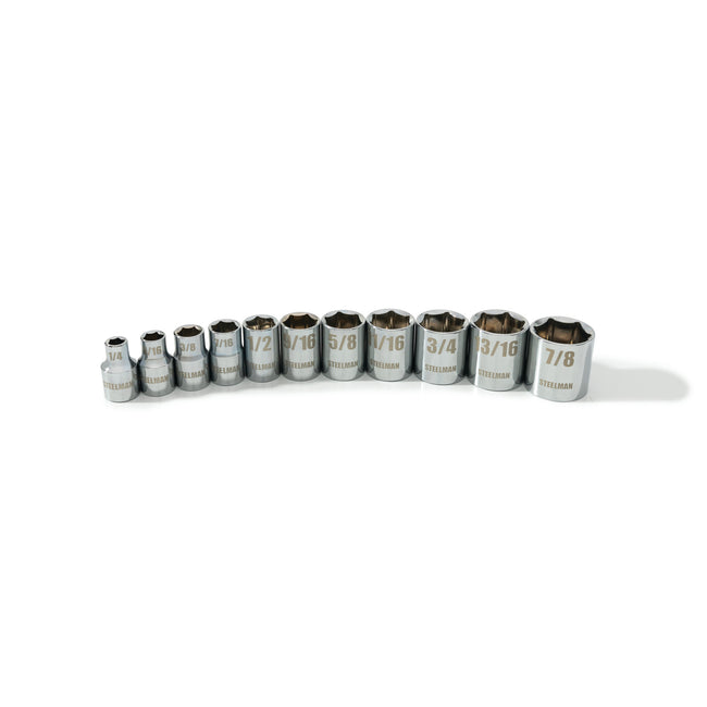 11-Piece 3/8-Inch Drive 6-Point SAE Socket Set