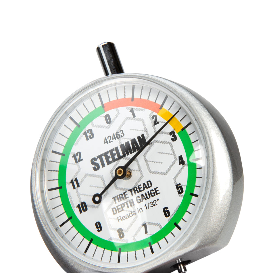 Dial-Type Color-Coded Tread Depth Gauge