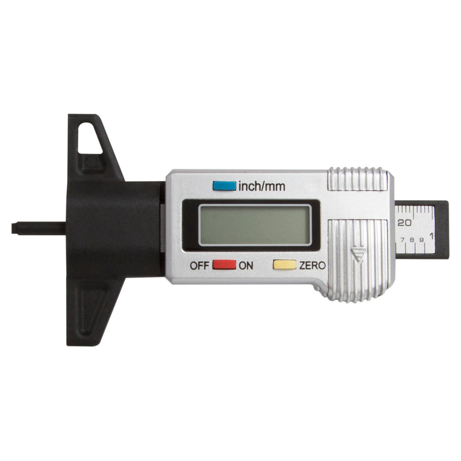 Dual Mode Digital Tread Depth Gauge with 0-25.4mm Metric / 0-1-Inch SAE Readout