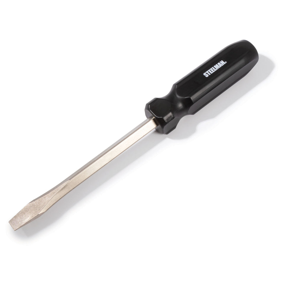 3/8-Inch x 6-Inch Slotted Tip Screwdriver with Fluted Handle
