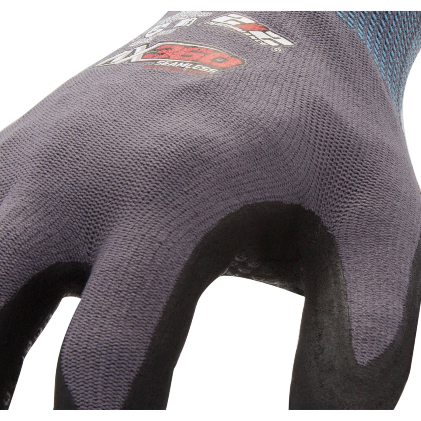 AX360 Dotted Grip Nitrile-dipped Work Gloves in Black and Gray