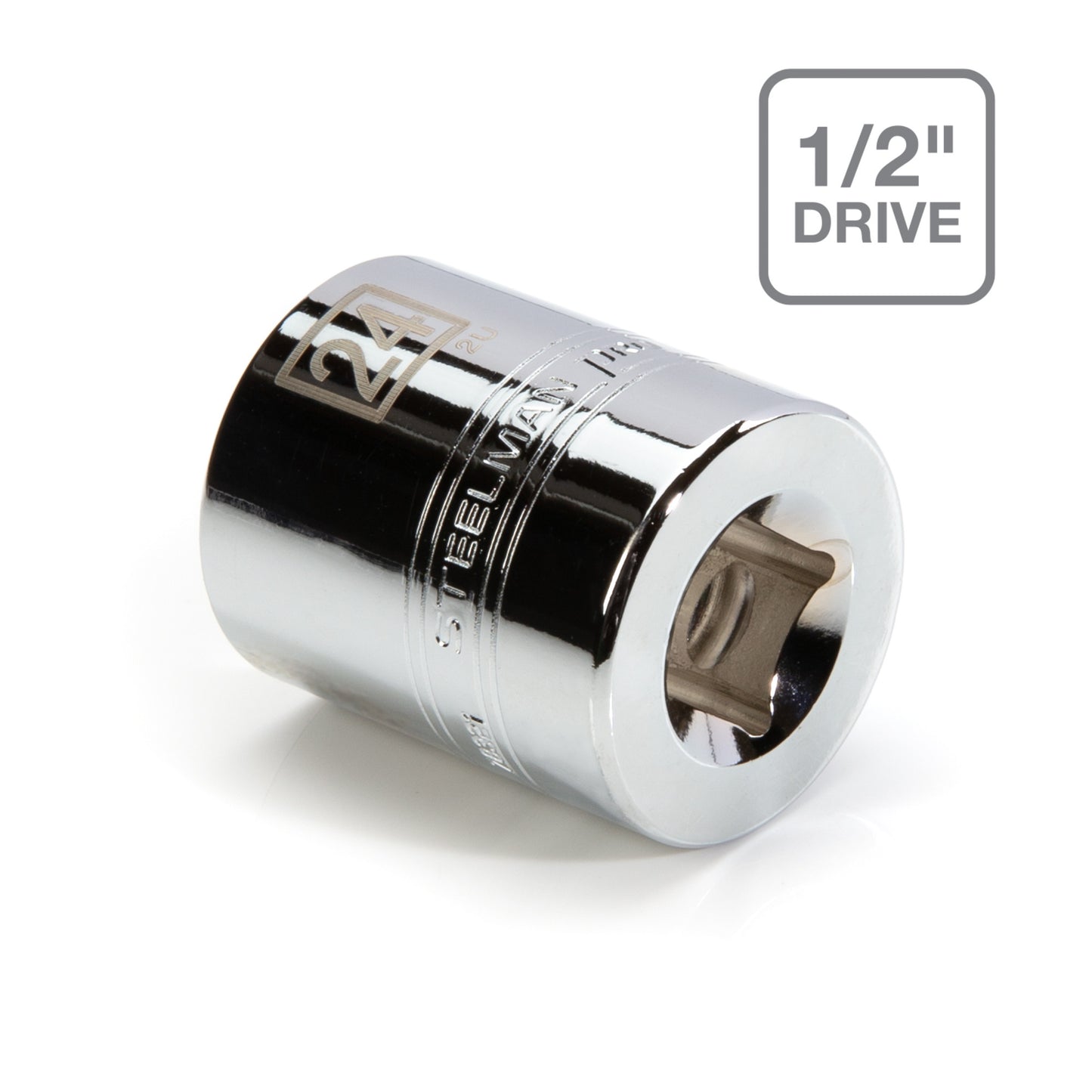 1/2-Inch Drive x 24mm 6-Point Metric Single Socket