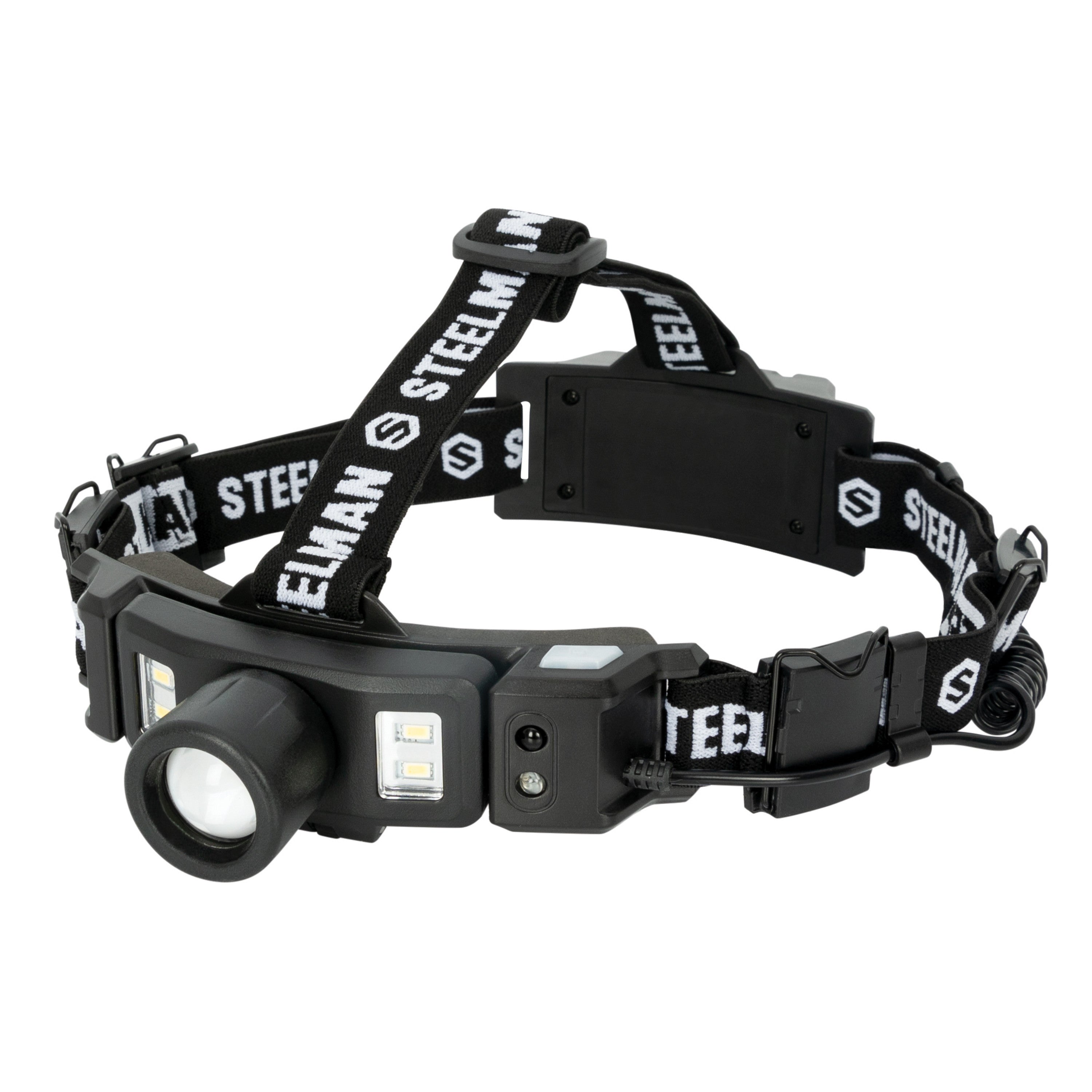Motion-Activated Rechargeable Focusing Headlamp with Rear Safety