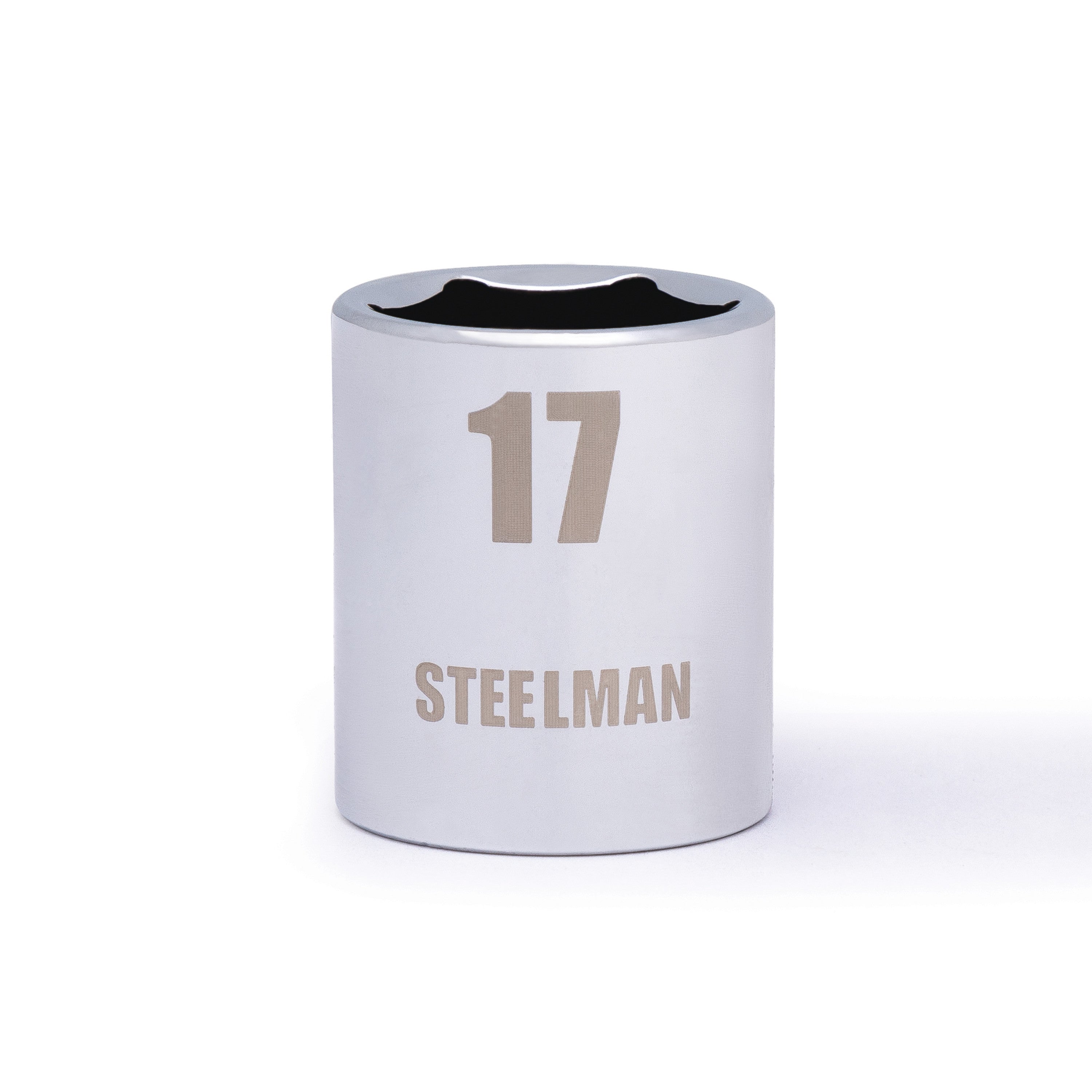 3/8-inch Drive by 17mm 6-Point Shallow Socket – Steelman Tools