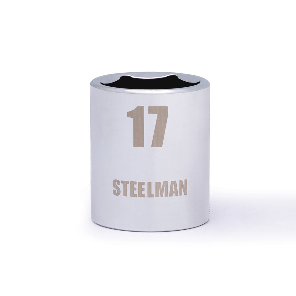 3/8-Inch Drive x 17mm Shallow 6-Point Socket
