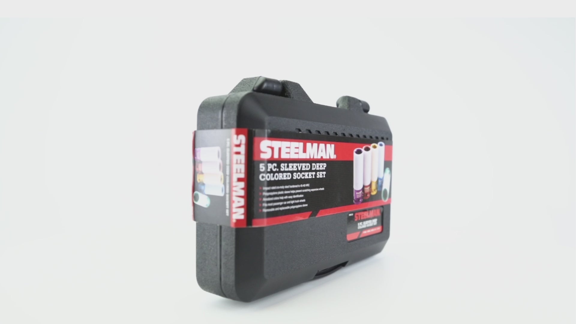 1/2-inch Drive Sleeved Impact Socket Set, 5-Piece – Steelman Tools