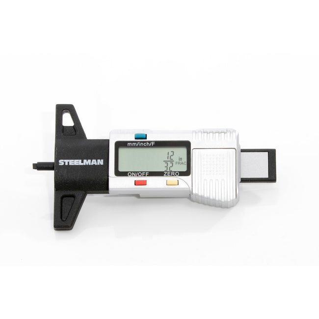 Digital Tire Tread Depth Gauge, 3 Modes - Fractional Inch, Decimal Inch, and Millimeter, 0-1 Inch