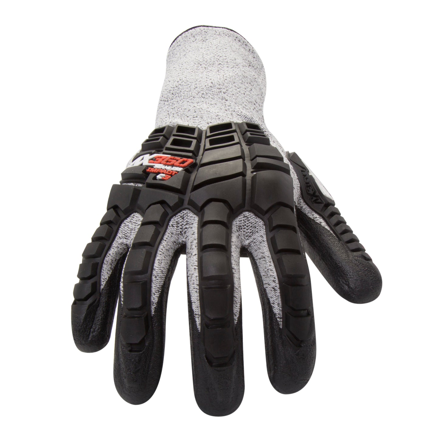 AX360 Impact Cut Resistant Gloves in Black and Gray (EN Level 3, ANSI A2)