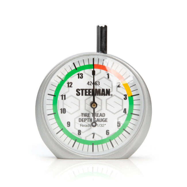 Dial-Type Color-Coded Tread Depth Gauge